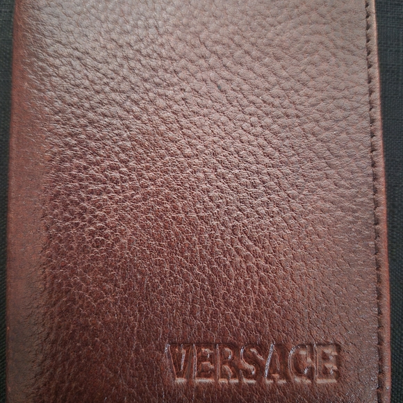 Versace Brown Leather Wallet - Picture 1 of 4